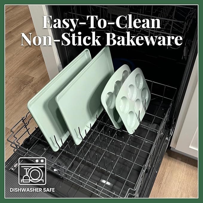 Larder & Vine 8-Piece Bakeware Set | Non-Stick Baking Set with Ceramic Finish | PFAS, PFOA, PTFE