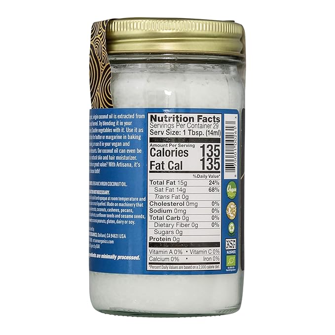 Artisana Organics Raw Virgin Coconut Oil (6 pack (14 oz))