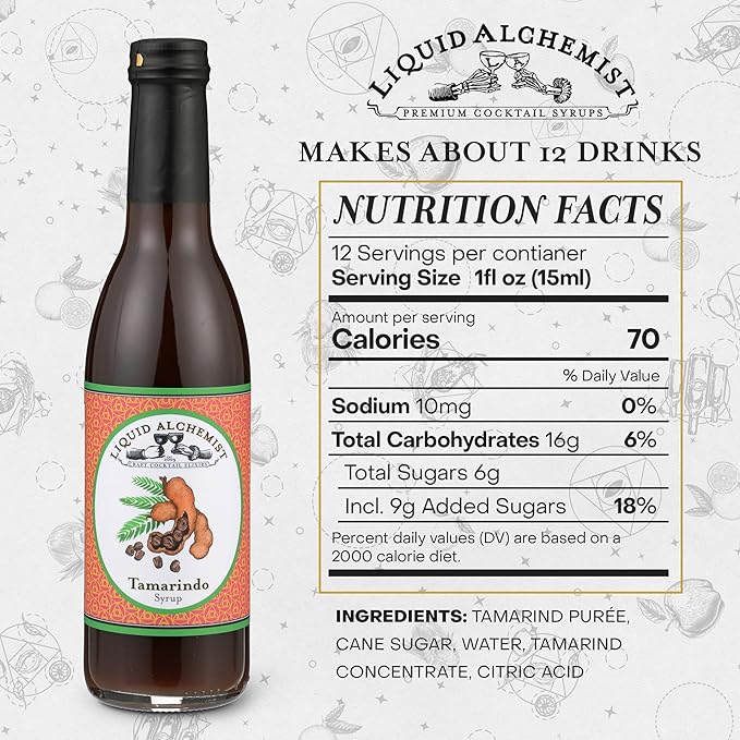 Liquid Alchemist Tamarind Syrup for Cocktails - Real Ingredients Make our Tamarindo Syrup the