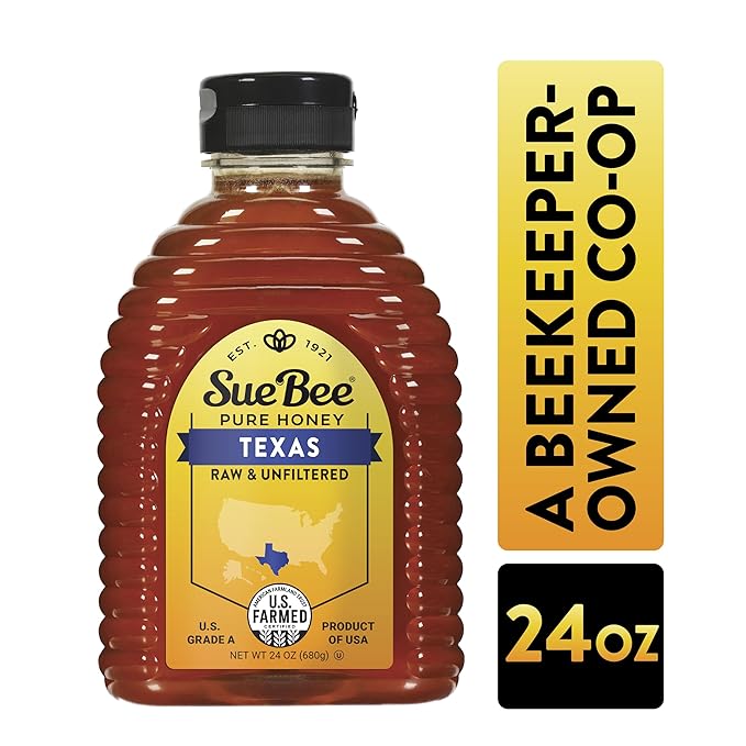 Sue Bee Regional Texas Honey, Strained, Unfiltered USA Beekeeper-Owned Co-op, 24 oz (Packaging May