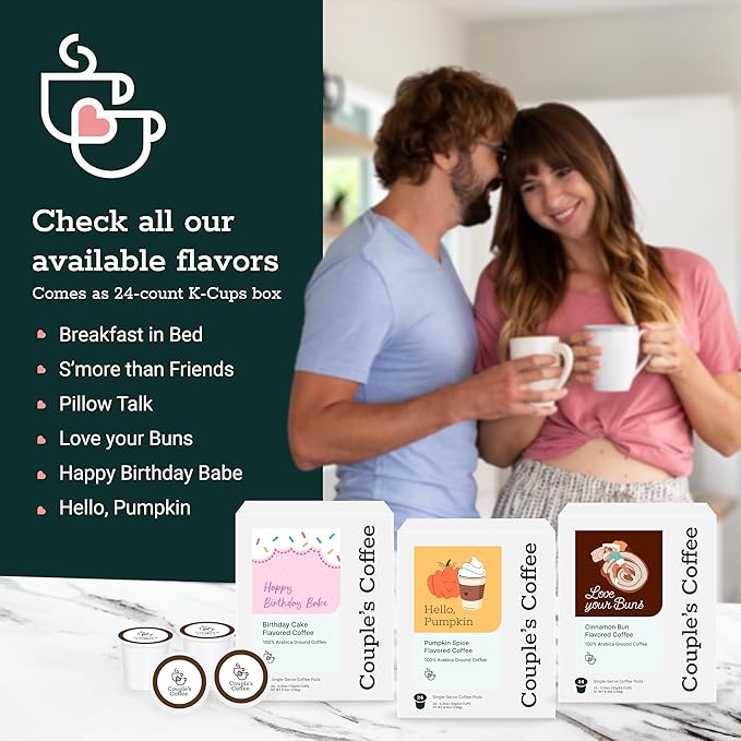 Couple's Coffee K-Cups | S'more Flavored Coffee | Gives Back to Military Families | S'more Than