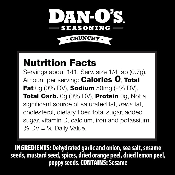 Dan-O's 3 Bottle Seasoning Set, Small Bottles, 3 Pack, Includes Crunchy, Cheesoning and Jalapeño