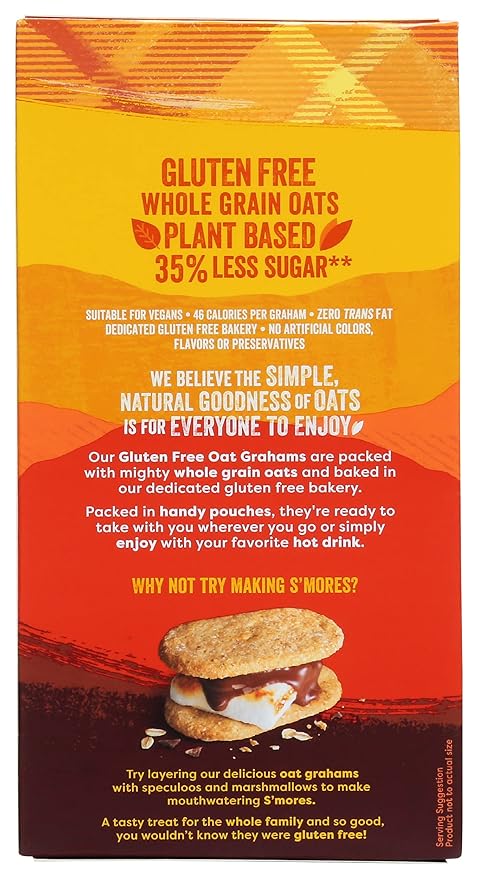 Nairn's Gluten-Free Stem Ginger Oat Grahams - Healthy, Tasty and Safe for Celiacs. Perfect On-the