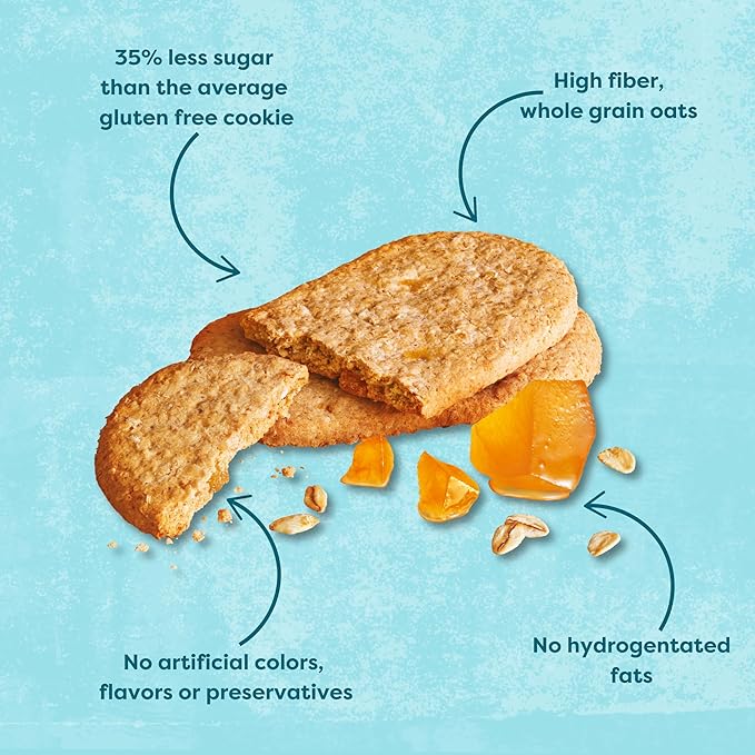 Nairn's Gluten-Free Stem Ginger Oat Grahams - Healthy, Tasty and Safe for Celiacs. Perfect On-the