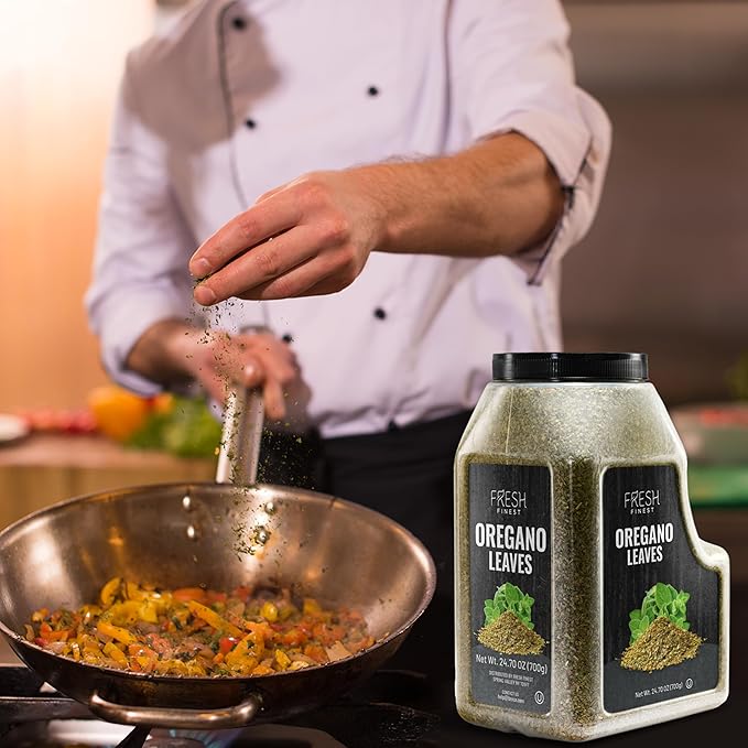Fresh Finest Oregano Spice 24.70 oz ??Premium Dried Oregano Leaves Bulk, All-Natural, Non-GMO