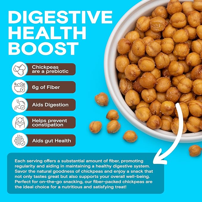 BIENA Chickpea Snacks - Crunchy Roasted Chickpeas - High Fiber Vegan Protein Snacks for Adults and