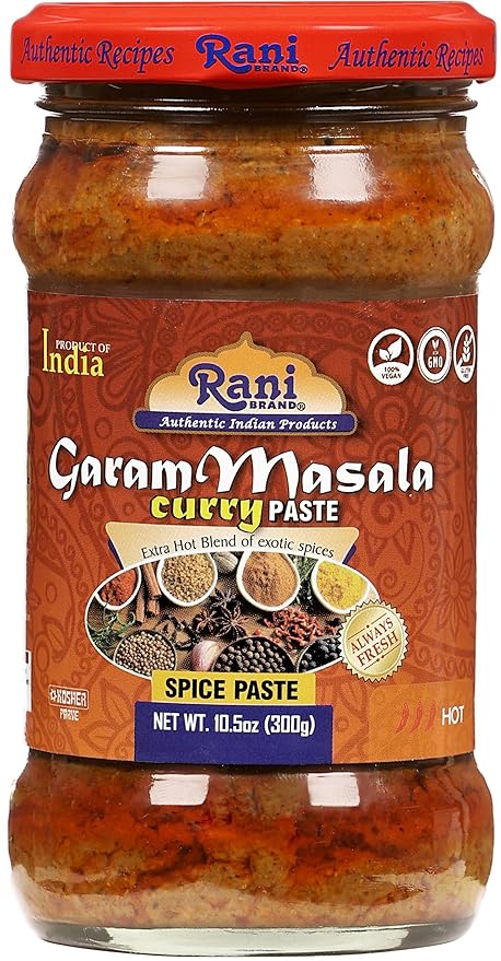 Rani Garam Masala Curry Spice Paste 10.5oz (300g) Glass Jar, Pack of 5+1 FREE ~ No Colors | All