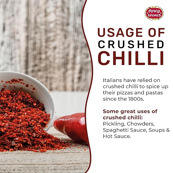 Crushed Red Pepper Flakes 10 Pound Bulk Value Pack - Chili Flakes - by Spicy World