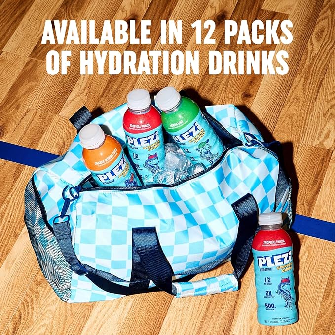 PLEZi Lemon Lime Hydration Drink x Stephen Curry - Sports Drinks with 2X Electrolytes - 500mg