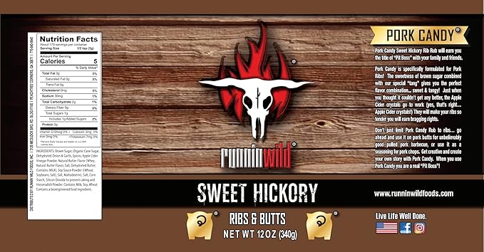 Pork Candy Sweet Hickory Pork Rub Seasoning | Pork Butt Rub, Rib Rub & Chicken Rub | Premium