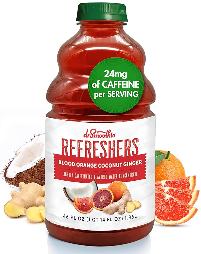 Dr. Smoothie Refreshers Blood Orange Coconut Ginger ??Made with Real Fruit Juice ??Drink