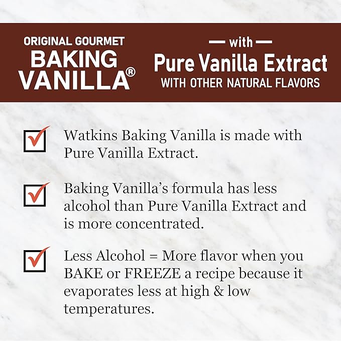 Watkins All Natural Original Gourmet Baking Vanilla, with Pure Vanilla Extract, 11 Fl Oz (Pack of