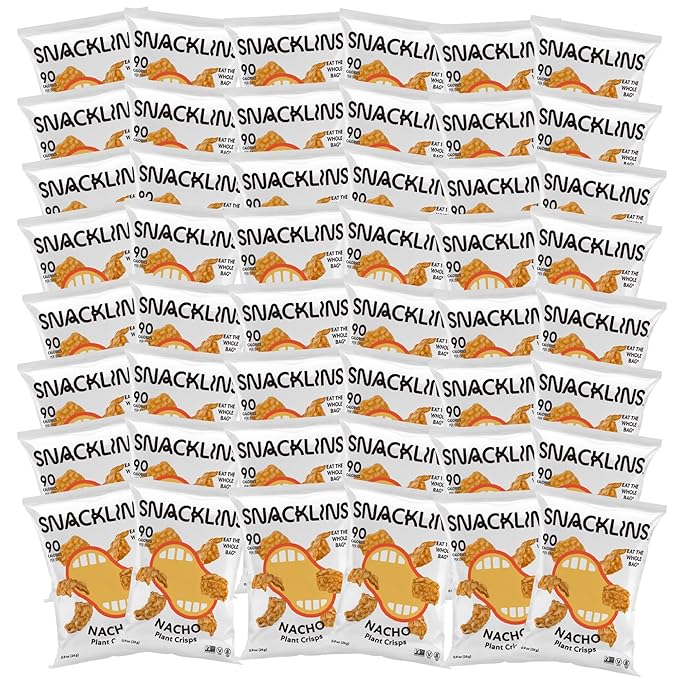 SNACKLINS Plant Based Crisps NACHO - Gluten Free, Grain Free, 100% Kosher, Vegan Healthy Snacks