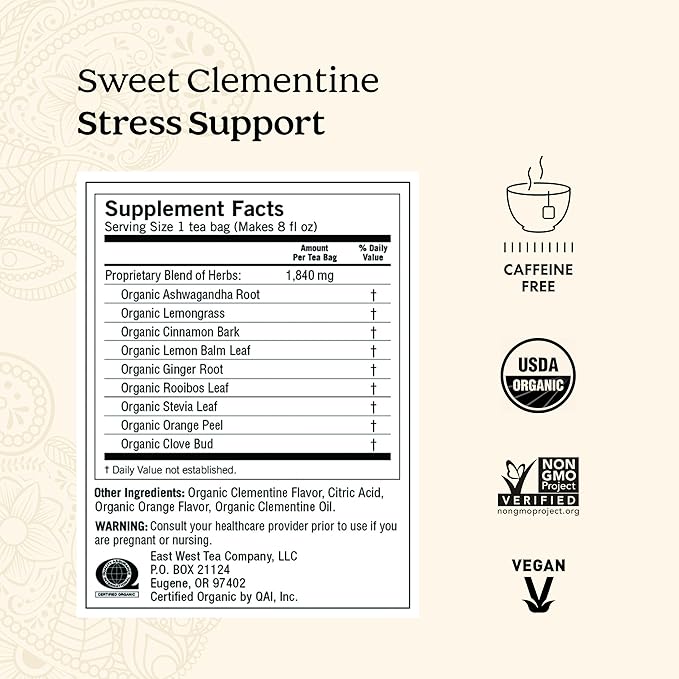 Yogi Tea Stress Relief & Herbal Tea Variety Pack - 16 Bags per Pack (6 Packs) - Organic Herbal