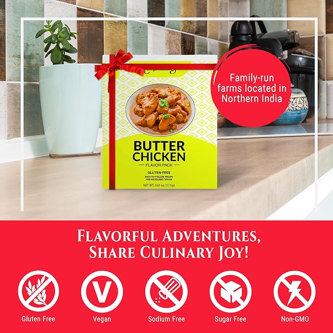 BUTTER CHICKEN MAKHANI INDIAN SPICEs Kit by Flavor Temptations | Home Cook Authentic Indian food