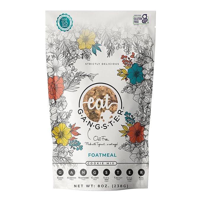 eat G.A.N.G.S.T.E.R. Foatmeal Cookie Mix - Allergy-Friendly Baking Mix, No Dairy, Nuts, Gluten