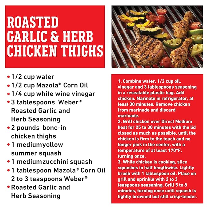 Weber Roasted Garlic & Herb Seasoning, 5.5 oz