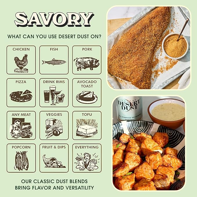 Desert Dust Savory Seasoning ??Organic Date Sugar Gourmet Blend | Smoky, Sweet & Low-Glycemic |