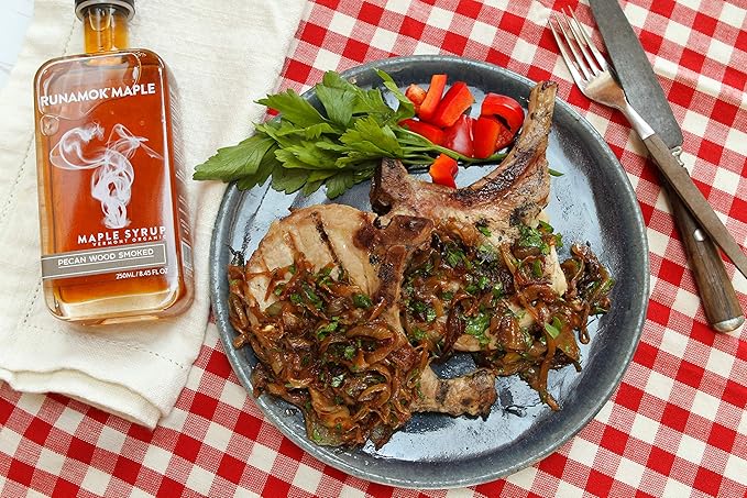 Runamok Pecan Wood Smoked Maple Syrup Organic - Authentic & Real Vermont Maple Syrup | Pure Strong