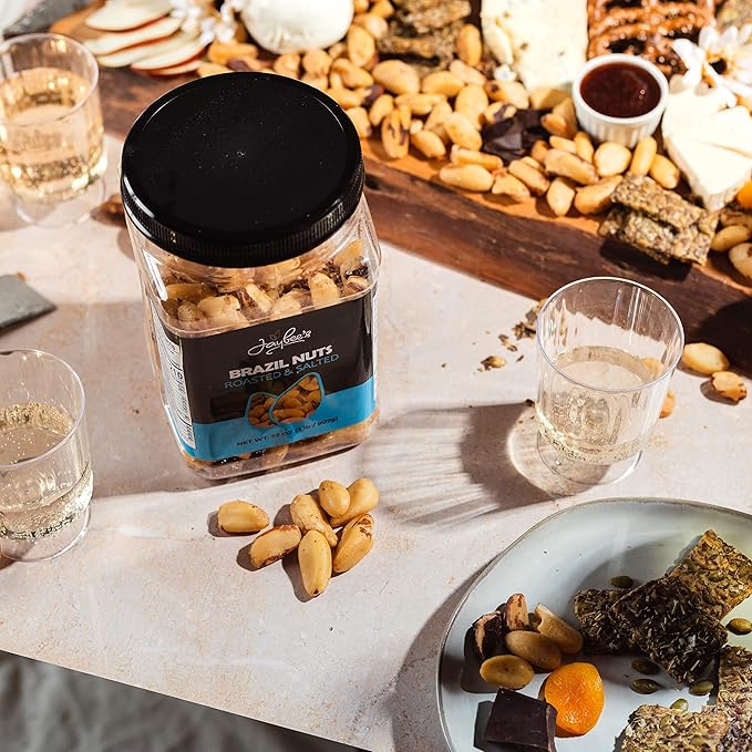 Jaybee's Roasted Salted Brazil Nuts - (32 oz) Great for Daily Use, Baking, Cooking and Gift Giving