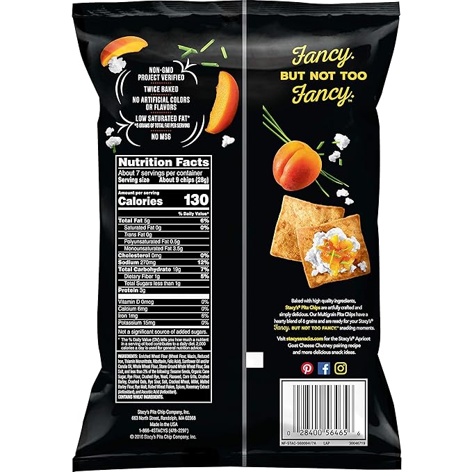 Stacy's Pita Chips, Multigrain, 7.33 Ounce