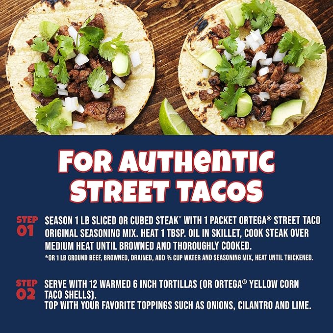 Ortega Street Taco Seasoning Mix, 1 Ounce