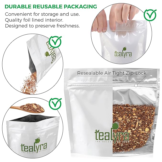 Tealyra - Rooibos Coconut Vanilla Chai - Ginger and Cinnamon with Red Bush Rooibos Herbal Loose