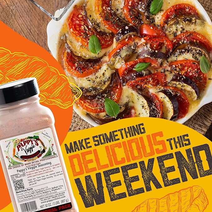 Pappy's Veggie Seasoning - Flavorful Spice Blend for Roasted Vegetables, Stir-Fries, Grilled