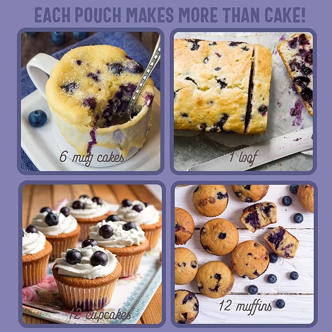 Sweet Logic Keto Baking Mix - Blueberry Muffin - Gluten-Free - Dairy Free - Diabetic-Friendly