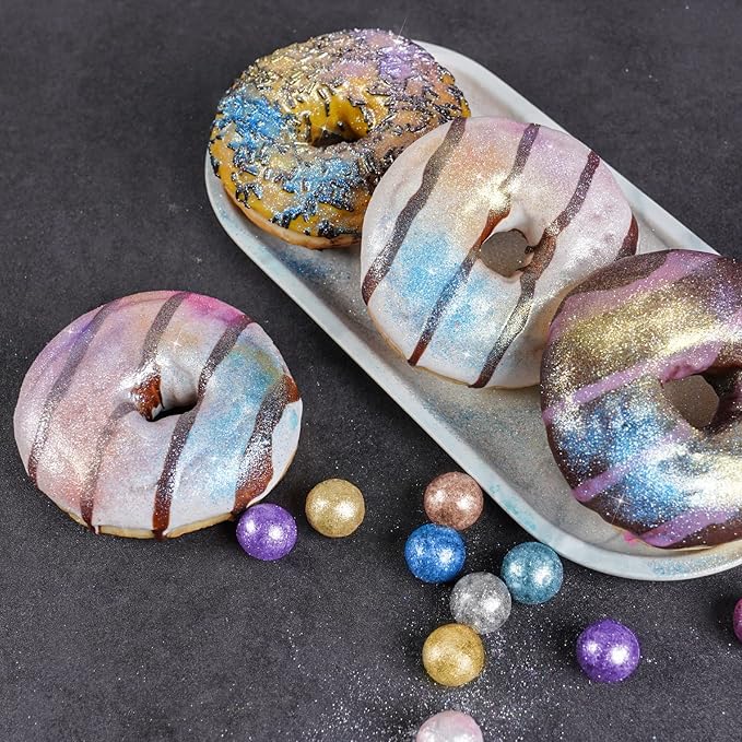 NiHome Edible Food-Grade Glitter Powder Glimmer Luster Dust Metallic Fancy Food Decorating Sprinkle