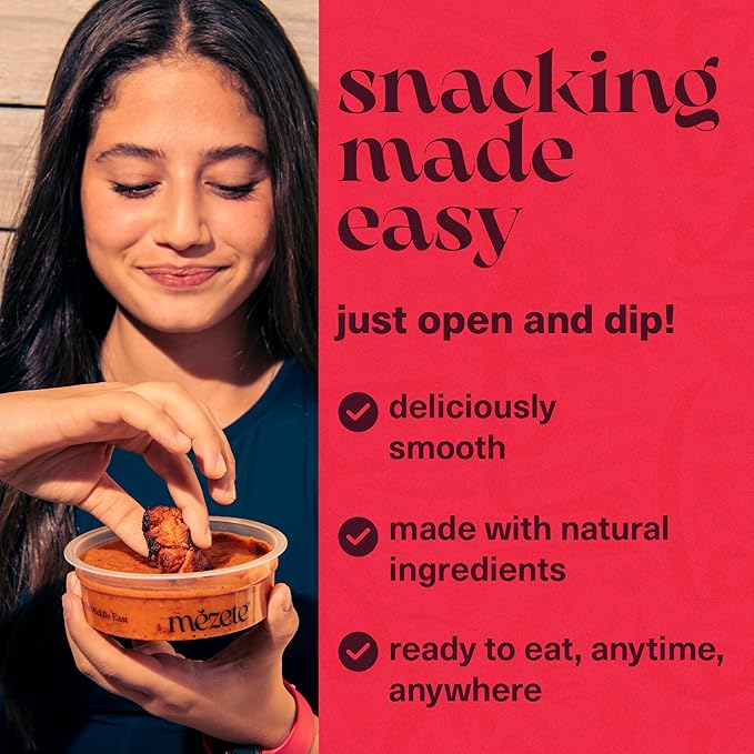 Mezete Nut-Free Dip | No Added Oils | Free from Preservatives & Additives | Muhammara Gourmet Dip |