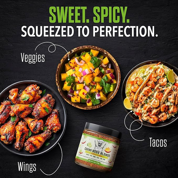 Chimi Boss Chili Lime Seasoning, 6oz ??Zesty & Spicy Dry Rub for Tacos, Chicken, Veggies, Fruit and