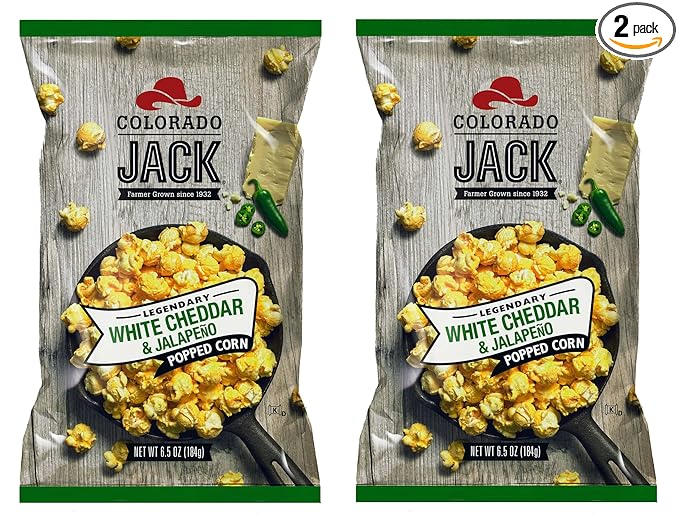 Colorado Jack Gourmet Flavored Popcorn - Colorado Jack Popped Corn in Legendary Flavors (White