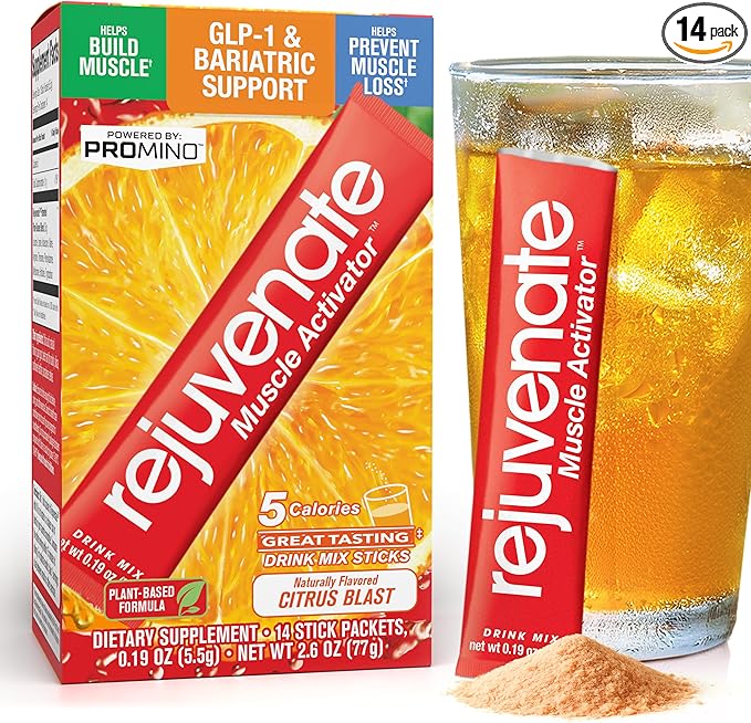 Rejuvenate ??1 Stick Delivers 25g of Whey Protein Equivalency for Muscle Growth & Energy