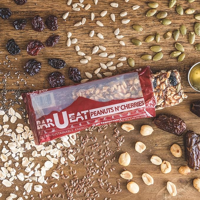 BAR-U-EAT Gluten-Free, Organic, Soft & Chewy Energy Bar. Real Food | Seed Oil Free | No Artificial