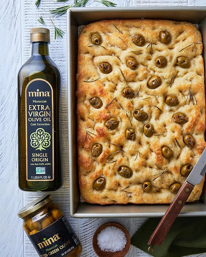 Mina Olive Oil Extra Virgin 169 Fl Oz, New Harvest, Polyphenol Rich Olive Oil for Cooking, Moroccan