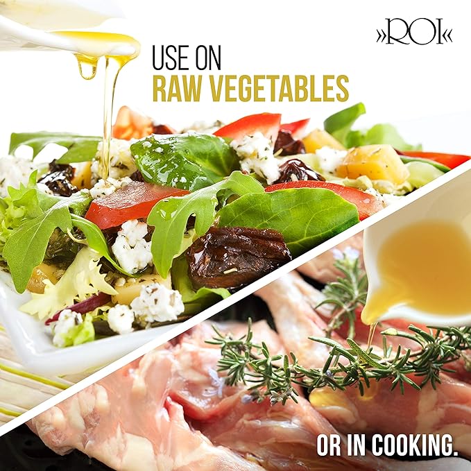 ROI Italian Extra Virgin Olive Oil - Made From Ligurian Taggiasca Oilves - High Polyphenol - DOP
