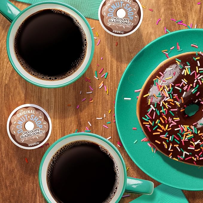 The Original Donut Shop Coffee Chocolate Glazed Donut Keurig Single-Serve K-Cup Pods, Medium Roast