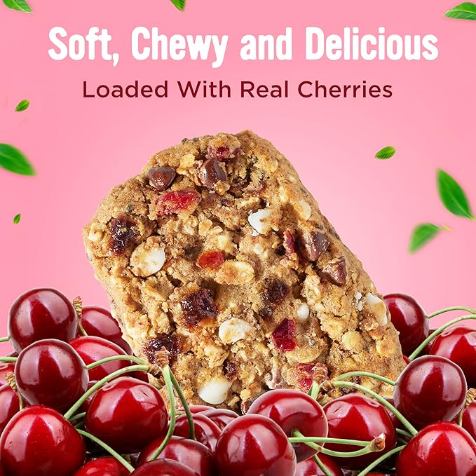 Cooper Street Chocolate Cherry Granola Bakes (48 Count) – Individually Wrapped Soft and Chewy