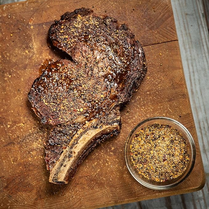 Fire & Smoke Society Steak King Steak Seasoning | BBQ Rubs for Smoking and Grilling Meat | Filet