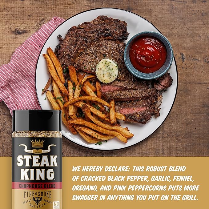 Fire & Smoke Society Meat & Potatoes Seasoning Variety Pack | BBQ Rubs, Gifts for Men, Fathers Day