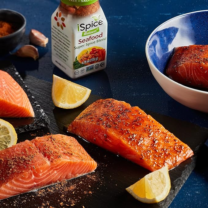 iSpice - Salt-Free | Sugar free | 100% Fat Free Pure Wellness Seafood Super Spice Blend | All