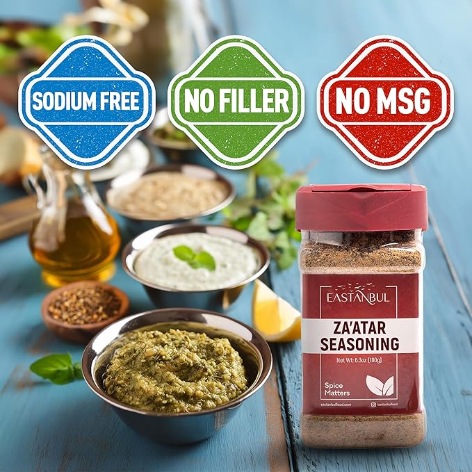 Eastanbul Zaatar Seasoning, 6.3oz, Za'atar, Zaatar Spice from Middle Eastern Spices, Perfect for