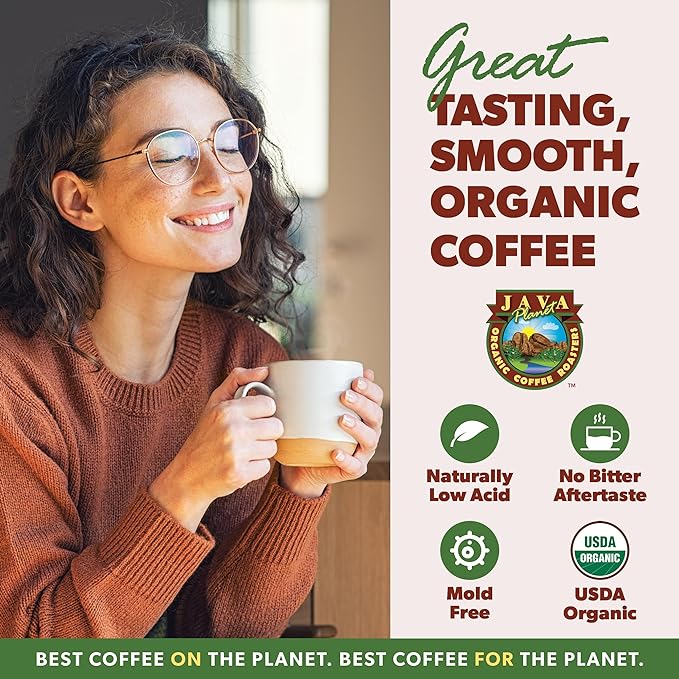 Low Acid Organic Coffee ??Whole Bean, Mold-Free & Stomach Friendly by Java Planet, Colombian Single