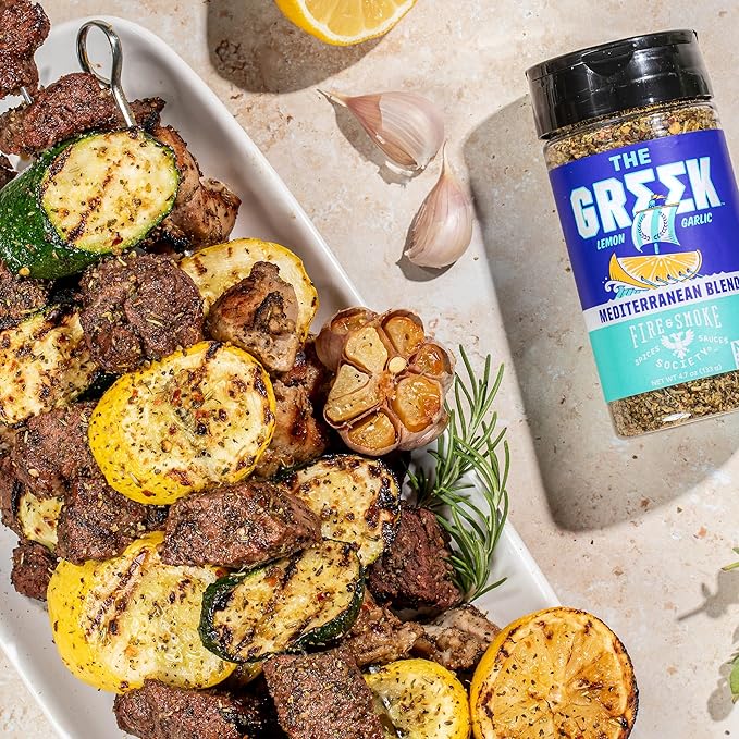 Fire & Smoke Society The Greek Seasoning Blend | Mediterranean Seasoning & Flavors for Fish