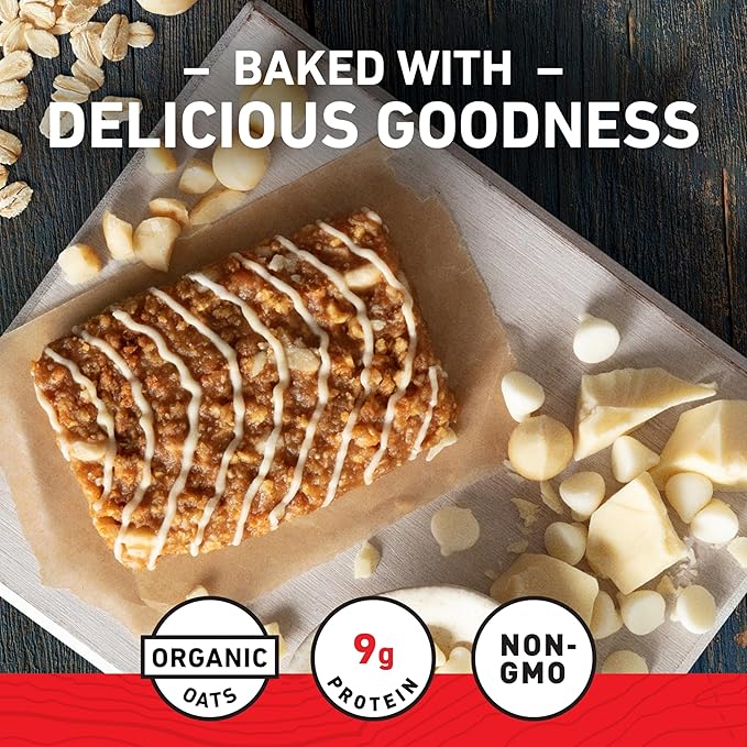 CLIF BAR - White Chocolate Macadamia Nut Flavor - Made with Organic Oats - Energy Bars - Non-GMO