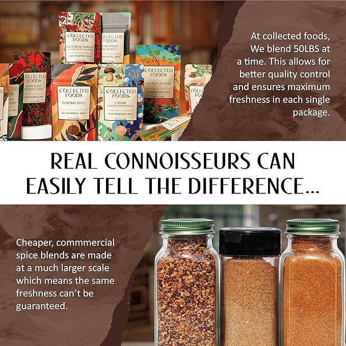 Umami Mushroom Salt by Collected Foods ??Gourmet Small-Batch Umami Seasoning with Shiitake and