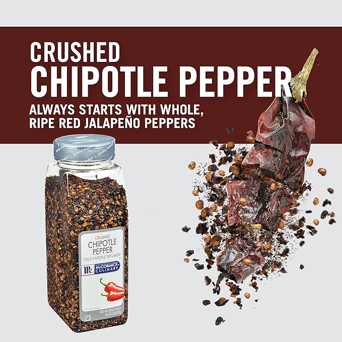 McCormick Culinary Crushed Chipotle Pepper, 16 oz - One 16 Ounce Container of Dried Chipotle Pepper