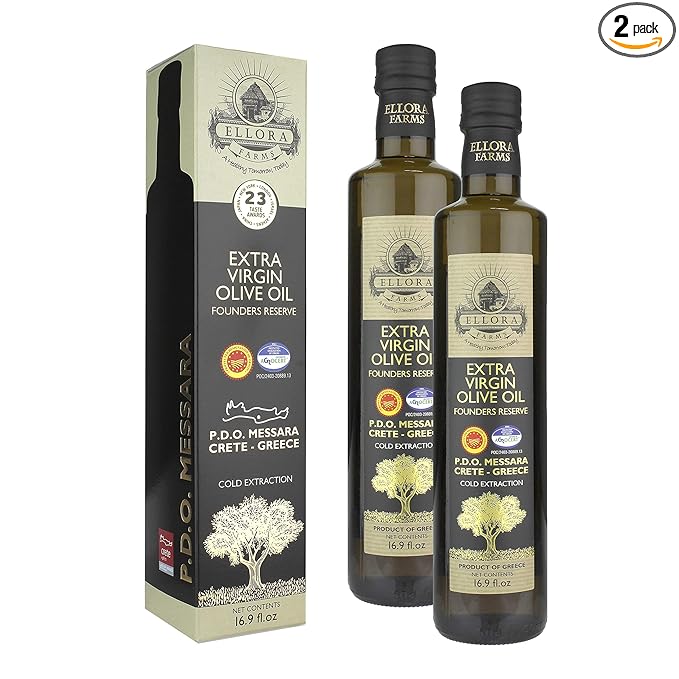 Ellora Farms, Greek Extra Virgin Olive Oil, Certified Single Estate Messara, Greece, Gold Medal