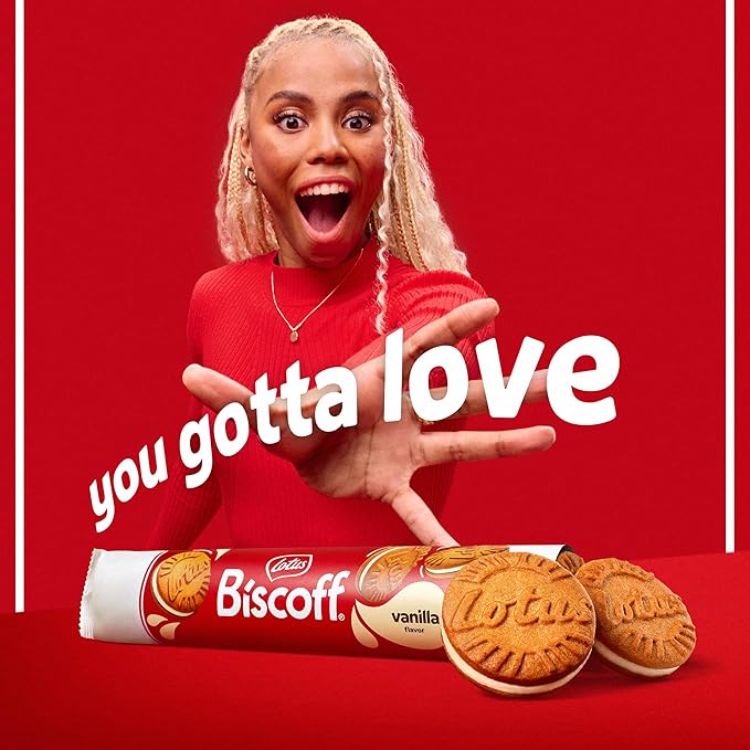 Lotus Biscoff Sandwich Cookies, Vanilla, 22 Cookies per pack, 7.76 Ounce